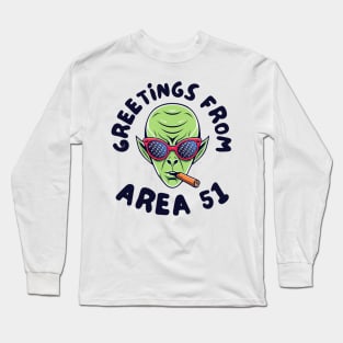 Greetings from Area 51 Long Sleeve T-Shirt